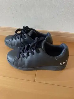 【美品】A.P.C.レザースニーカー 濃紺 EU36