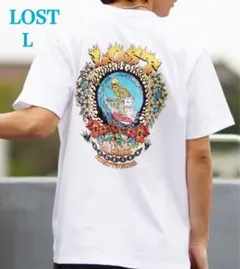 新品【LOST】ロスト ヘビーウエィト　半袖Ｔシャツ　バックプリント　ホワイトＬ