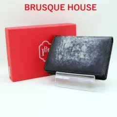 美品 BRUSQUE HOUSE レザー名刺入れ ブラック