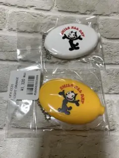 新品雑貨Felix◆フィリックス・ザ・キャット◆ラバーコインケース小銭入れセット