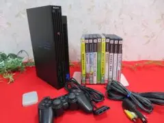 （10ee499）SONY　プレステ2　SCPH-35000+ソフト10本セット