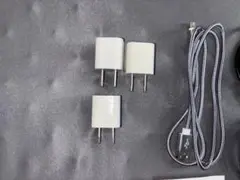 Apple純正充電器3個　USBケーブルセット