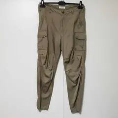 バジーレ28 レディース 大きいサイズ カーゴパンツ カーキ サイズ15号