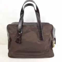 PRADA プラダ 型押し レザー トートバッグ ブラウン レディース ブランド