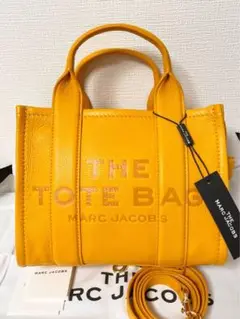 新品★マークジェイコブス レザーミニトート イエロー 2way ショルダーバッグ