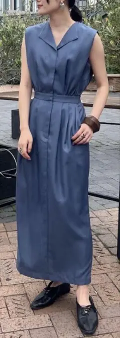 KBF ショルダータックベストワンピース
