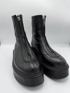 美品　THE ROW 38 ジッパーブーツ ブラック THE ROW ジップブーツ 38 ブラック【美品】Ω