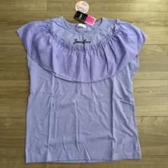 【新品】Jenni love ラッフル半袖シャツ 160cm パープル