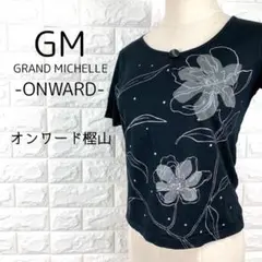 GRAND MICHELLE(グランドミッチェル) 花デザイン 半袖 シャツ