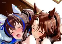 ダイタクヘリオス × メジロパーマー(ウマ娘)　百合／シークレットバスタオル