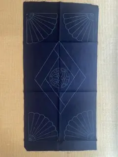 刺し子 布 ネイビー 紺