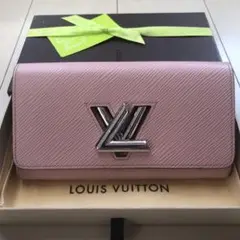 LOUIS VUITTON 二つ折り長財布 エピ ポルトフォイユ ツイスト ロゴ