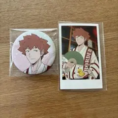 ワールドトリガー極楽湯　缶バッジ＆ポラショットセット　水上敏志