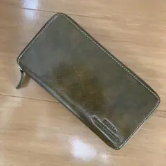 ZONALE オリーブグリーン レザー長財布