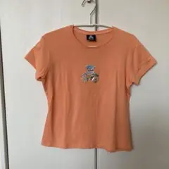 Wilson オレンジ 半袖 Tシャツ テディベア プリント