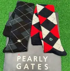 パーリーゲイツ PEARLY GATES アーガイル柄ニーハイソックス セット