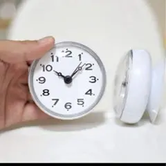 吸盤付き時計 時計 防湿時計 お風呂 キッチン 冷蔵庫 壁掛け時計