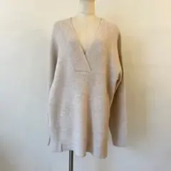新作 aries mirage V neck knit pull over