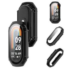Xiaomi Band 10 用 ケース カバー ガラスフイルム一体型ケース