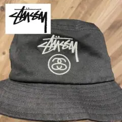 stussy ステューシー バケットハット 帽子 S/M ブラック