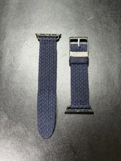 EULIT ユーリット 編み込み 時計ベルト ネイビー 20mm