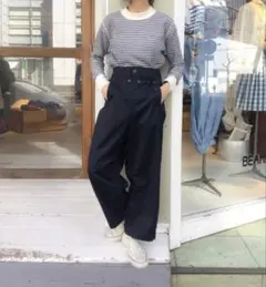 BEAMS BOY WOOLトロスラックス