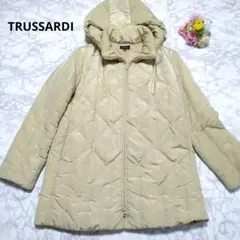 TRUSSARDI キルティングジャケット 大きいサイズ フード サイズ42