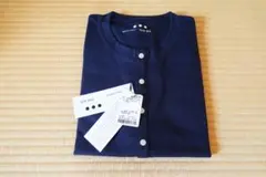 新品・タグ付き★three dots ヘンリーネックTシャツ★ネイビーXL