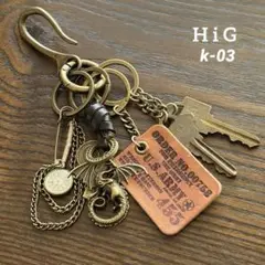 キーホルダー キーリング アメカジ ストリート 古着 イーグル US 鍵 k03