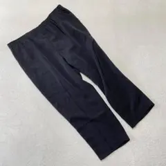 ブラックパンツ ポリエステル ワイドフィット ウエストゴム XXLサイズ