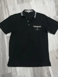 pierre cardin ピエール・カルダン ポロシャツ 黒色 LL