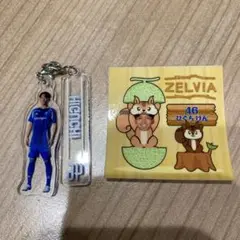 FC町田ゼルビア　樋口堅選手　アクリル製キーホルダー　ステッカーセット