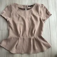 Ray BEAMS ベージュ ペプラム 半袖 トップス サイズ0