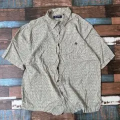 メンズ　古着　Puritan 総柄　レーヨン　メンズ　ハワイアン　半袖シャツ　M