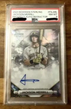 25シリ　ジャクソンメリル Jackson Merrill 直筆サインカード 美品】2025 Toppsジャクソンメリル選手直筆サインカード(150枚