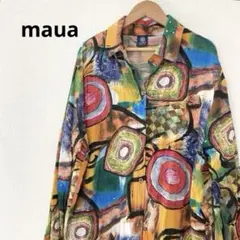 maua 派手 個性的 絵画 ドローイング アブストラクトアート ワンピース