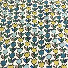 ブロード生地　チューリップ　1.2m 花柄　日本製　綿100% 110×120