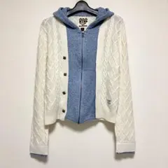 最終値下げ！　BLONDY パーカー　デニム　ドッキング　ニット