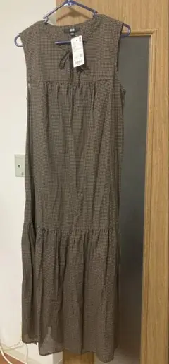 UNIQLO ライトコットンワンピース チェック柄