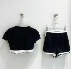 Calvin Klein黒のルームウェアセットアップ L