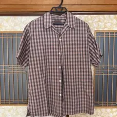 【古着】MEN'S BIGI 半袖チェックシャツ