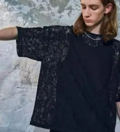 【HARE】23SS レースTシャツ シアー 黒 MADE IN JAPAN