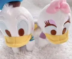 Disney ディズニー 寝そべり 赤いほっぺマスコット ドナルド&デイジー