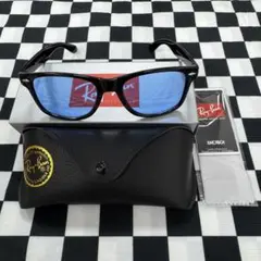 新品未使用 RAYBAN RB2140F 56サイズ キムタク着用 黒×ブルー