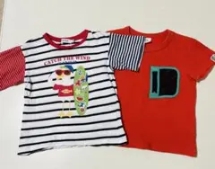SLAP SLIP、シュシュノン　Tシャツ 2枚セット　100cm