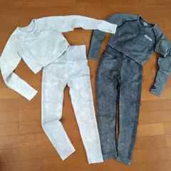 M/NOMONO ヨガウェア 2点セット S グレー系