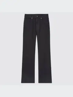 UNIQLO フレアハイライズジーンズ ダークグレー 25インチ445572