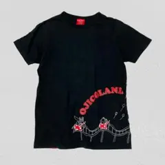OJICO オジコ♡プリントTシャツ　テーマパーク　ブラック　M