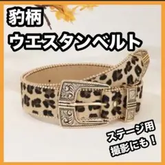 豹柄 ウエスタンベルト スタッズベルト グランジ bigboy y2k 高見え