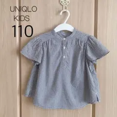 ユニクロ UNIQLO ギンガムチェック シャツ 110